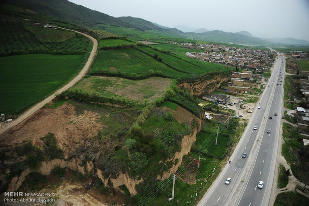 Aerial view of Golestan nature