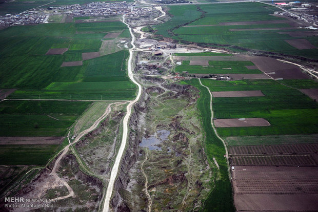 Aerial view of Golestan nature