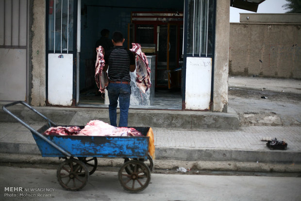 انتقال گوشت کشتار روز به شیوه سنتی و غیربهداشتی به مراکز توزیع و فروش در مرکز شهر