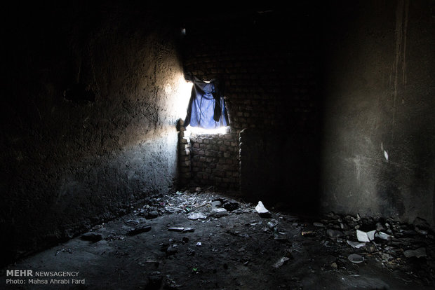محل زندگی و گردآمدن معتادها در محله معصوم آباد شهر زابل