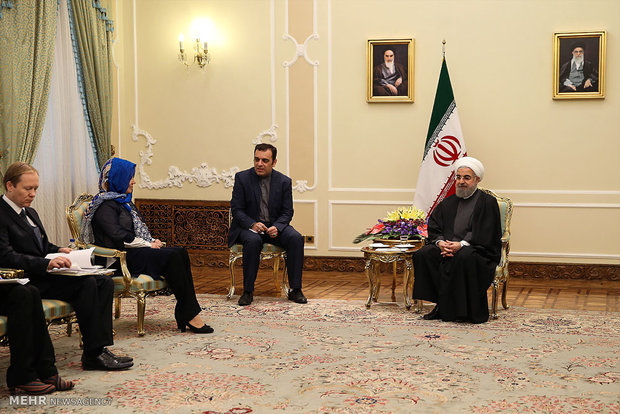 Rouhani receives Estonian FM 