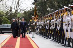 Nazarbayev officially welcomed by Pres. Rouhani
