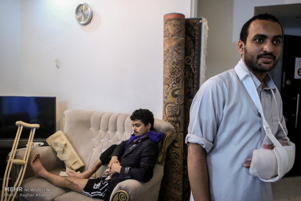معالجة الجرحى اليمنيين في مستشفيات طهران