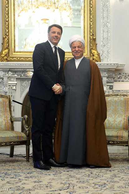 Rafsanjani meets with Italy's PM in Tehran