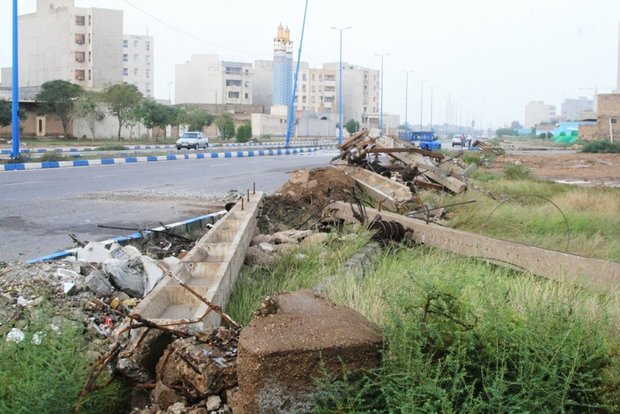 ۶ پایه برق در غرب کارون خرمشهر سقوط کرد