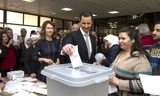 President Assad, Mrs. Assad vote in People’s Assembly elections