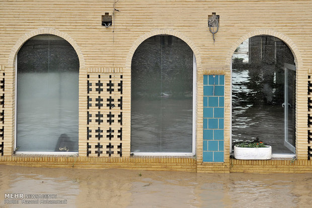 طغیان آب رودخانه در شمال خوزستان