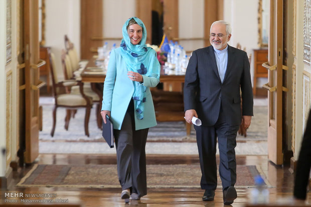 Zarif, Mogherini presser