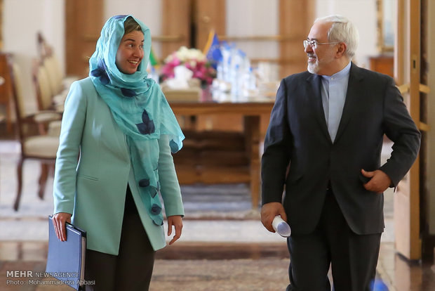 Zarif, Mogherini presser