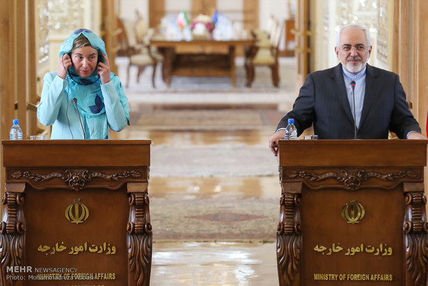 Zarif, Mogherini presser