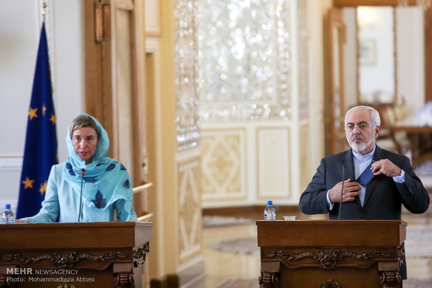 Zarif, Mogherini presser