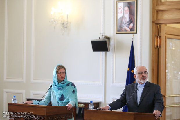 Zarif, Mogherini presser