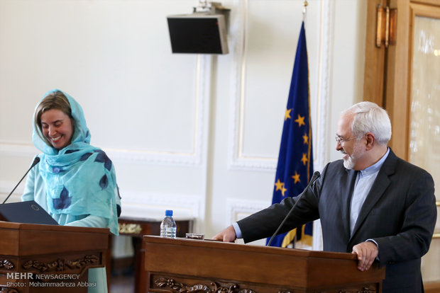 Zarif, Mogherini presser