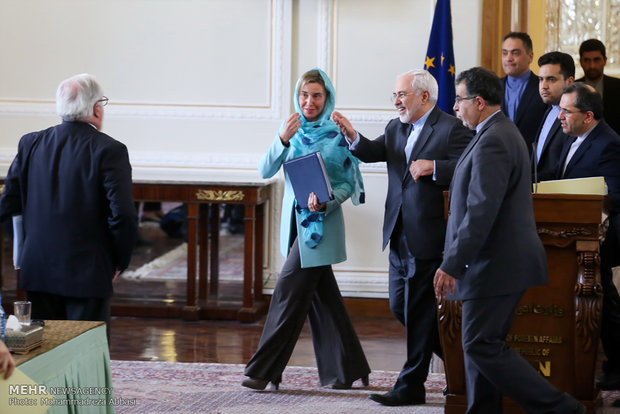 Zarif, Mogherini presser