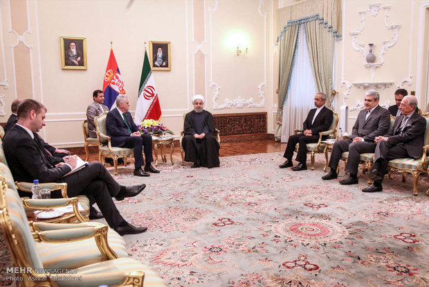 Rouhani meets with Serbian counterpart in Tehran