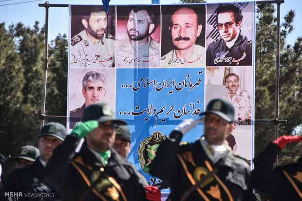 Iran Army Day parade in Shahreza