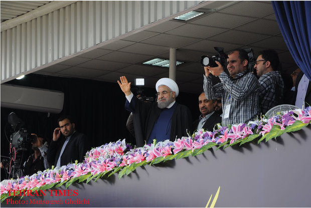 President Rouhani visits Semnan by train