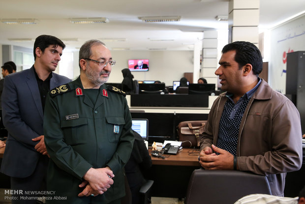 حضور سردار جزایری در خبرگزاری مهر