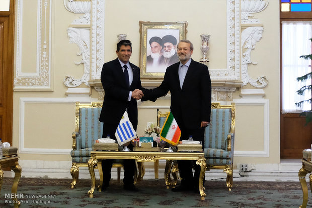 Parliament speaker receives Uruguayan vice president