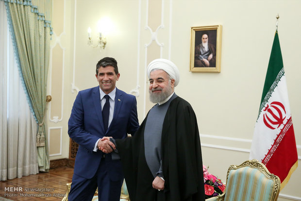 Rouhani receives Uruguay’s VP