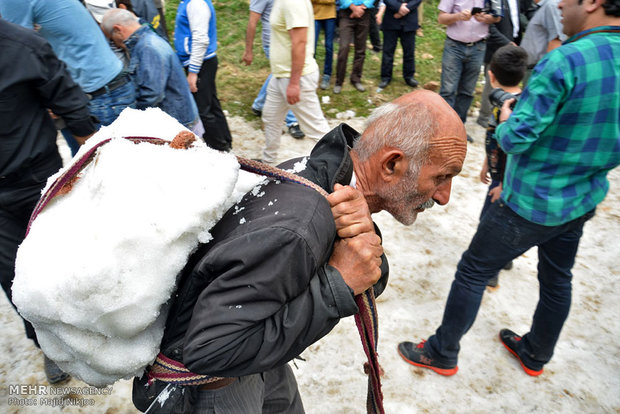 مراسم "بئر الثلج" التقليدية في مازندران