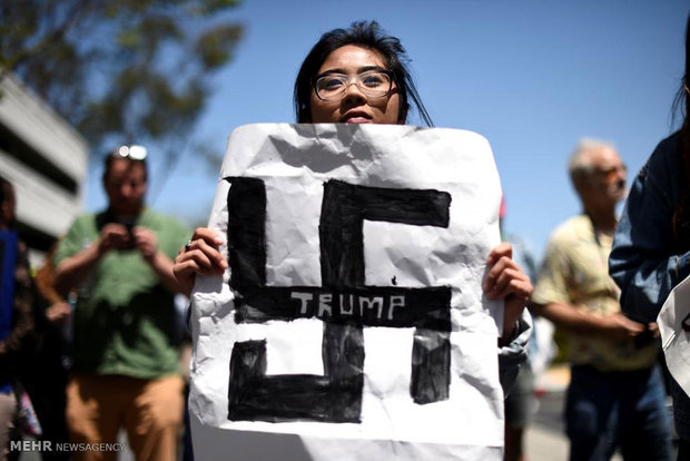 تظاهرات علیه ترامپ در کالیفرنیا‎