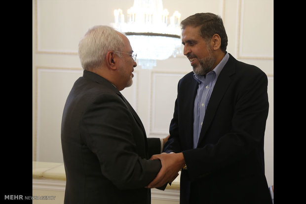 FM Zarif meets with Secretary General of Palestinian Islamic Jihad Movement Ramadan Abdullah Shalah 