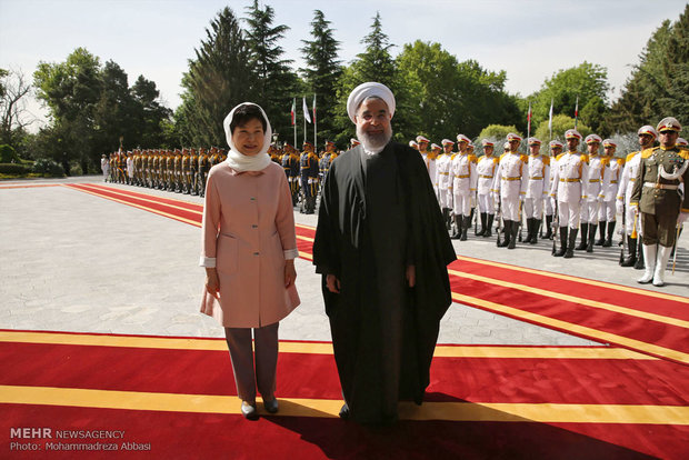 استقبال رسمی روحانی از رییس جمهور کره جنوبی
