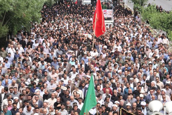 پیکر شهید مدافع حرم در بهشهر تشییع شد

