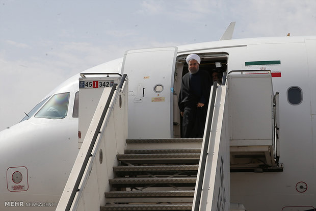 زيارة الرئيس حسن روحاني الى محافظة كرمان