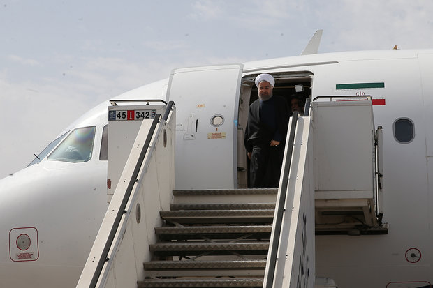 President Rouhani in Kerman for provincial tour