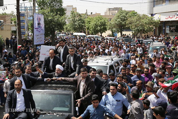 President Rouhani in Kerman for provincial tour