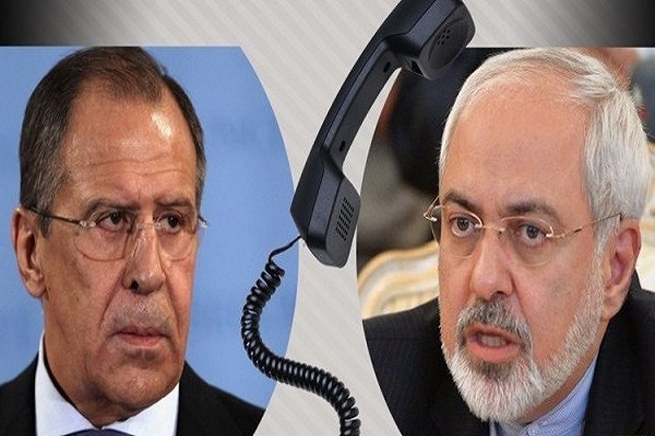 ایران اور روس کے وزراء خارجہ کی ٹیلیفون پر گفتگو