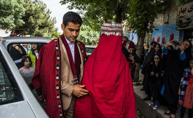 Traditional wedding ceremony in northeastern Iran