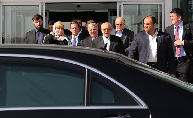 Croatian president arrives in Tehran