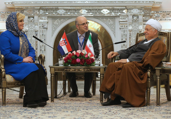 Grabar-Kitarovic, Hashemi Rafsanjani meet