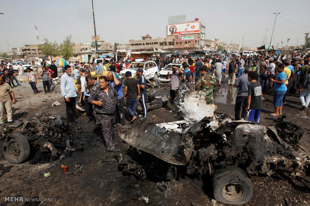 التفجير الارهابي في منطقة الكرادة وسط بغداد