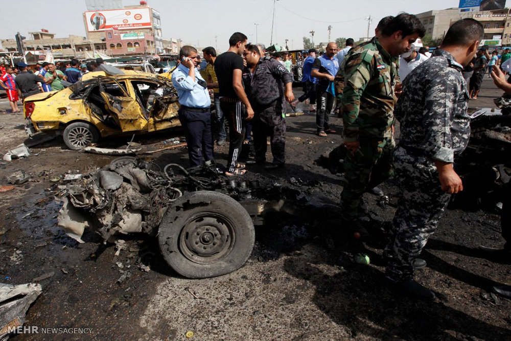 التفجير الارهابي في منطقة الكرادة وسط بغداد