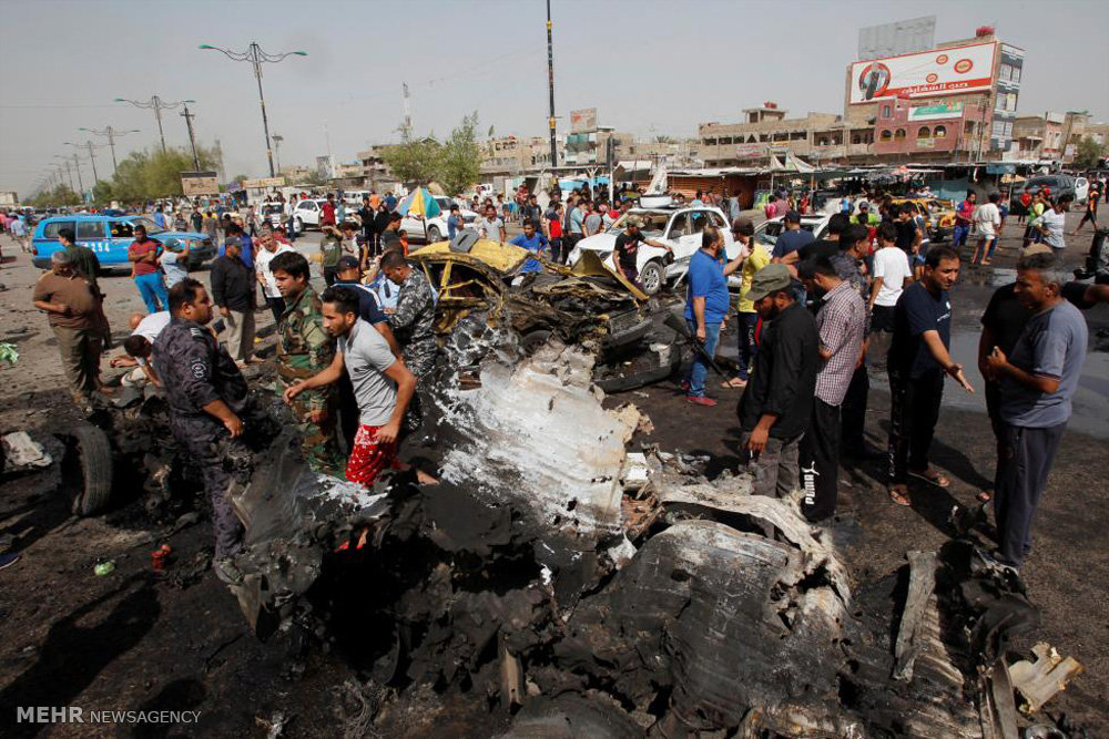 التفجير الارهابي في منطقة الكرادة وسط بغداد