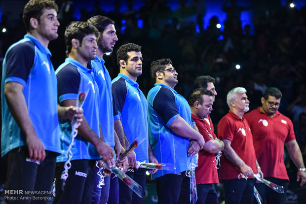 Iran champion of Greco-Roman Wrestling World Cup