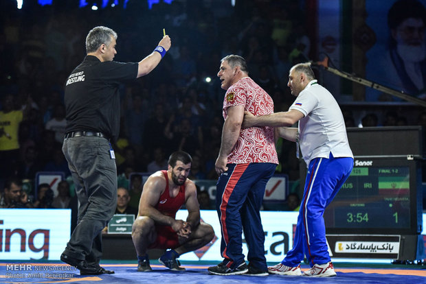 Iran champion of Greco-Roman Wrestling World Cup