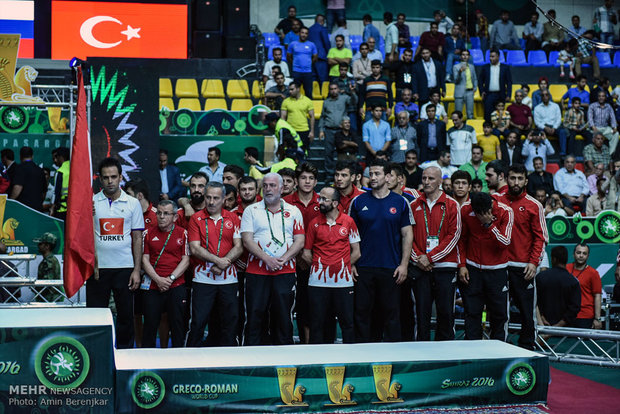 Iran champion of Greco-Roman Wrestling World Cup