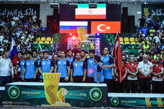 Iran champion of Greco-Roman Wrestling World Cup