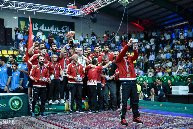 Iran champion of Greco-Roman Wrestling World Cup