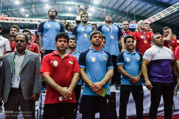 Iran champion of Greco-Roman Wrestling World Cup