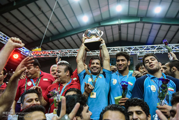 Iran champion of Greco-Roman Wrestling World Cup