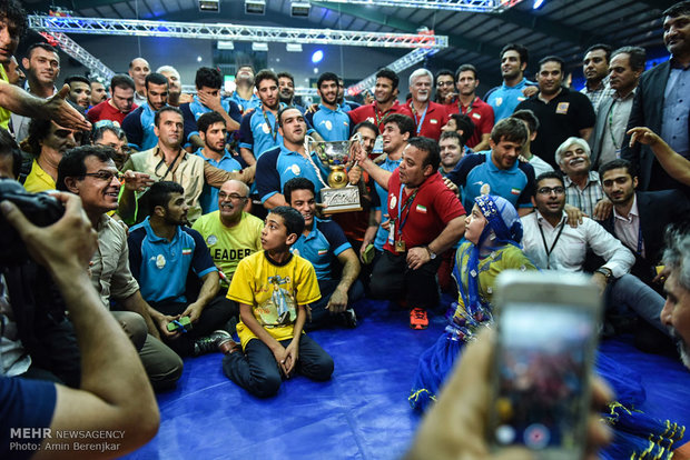 Iran champion of Greco-Roman Wrestling World Cup