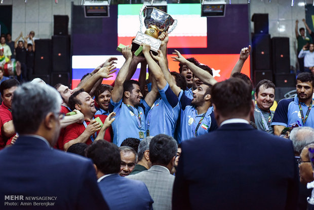 Iran champion of Greco-Roman Wrestling World Cup