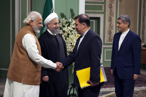 Rouhani officially welcomes Indian PM