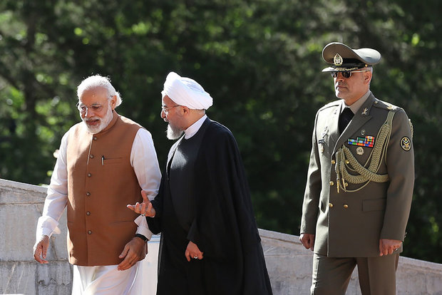 Rouhani officially welcomes Indian PM